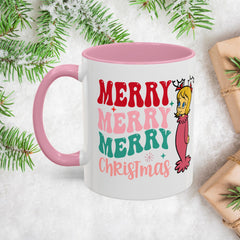 Merry Merry Merry and Bright Christmas Mugs