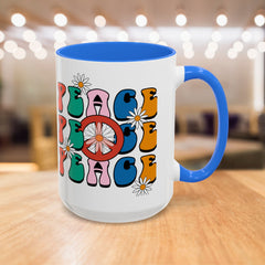 Colorful Peace Sign Mugs