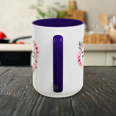 Joshua 24:15 Floral Faith Mug — "As for Me and My House, We Will Serve the Lord" (11oz/15oz)