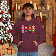 Holiday Trees Unisex Hooded Sweatshirt - Cozy Christmas Gift,