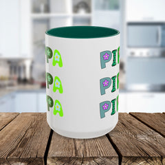 Pippa Floral Name Mug — Personalized Colorful Coffee Cup (11oz & 15oz)