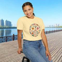 Flower Power Peace T-Shirt, Unisex Boho Tee,