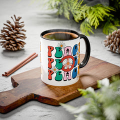 Colorful Peace Sign Mugs