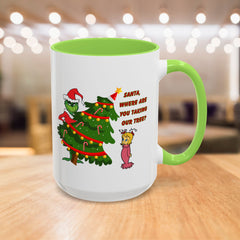 Holiday Mug Whimsical Design, Fun Christmas Gift,