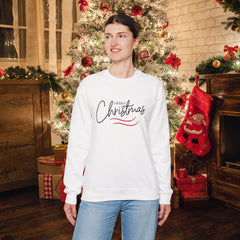Modern Merry Christmas Sweatshirt, Holiday Sweatshirt