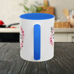 Joshua 24:15 Floral Faith Mug — "As for Me and My House, We Will Serve the Lord" (11oz/15oz)