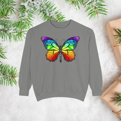 Rainbow Butterfly Unisex Sweatshirt