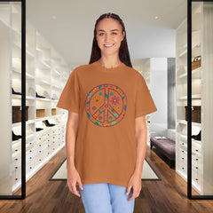 Flower Power Peace T-Shirt, Unisex Boho Tee,
