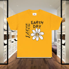 Earth Day Daisy T-Shirt — "Happy Earth Day" Graphic Tee