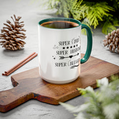 Super Dad Super Husband Super Blessed Coffee Mug — Father's Day Gift (11oz/15oz)