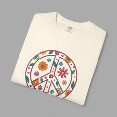 Flower Power Peace T-Shirt, Unisex Boho Tee,