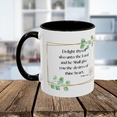Psalm 37:4 Mug Christian Coffee Cup