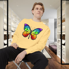 Rainbow Butterfly Unisex Sweatshirt