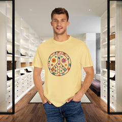 Flower Power Peace T-Shirt, Unisex Boho Tee,
