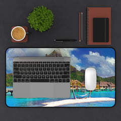 Tropical Paradise Desk Mat - Relaxing Office Decor