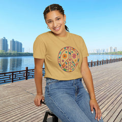 Flower Power Peace T-Shirt, Unisex Boho Tee,