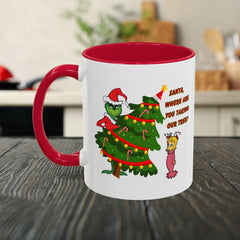 Holiday Mug Whimsical Design, Fun Christmas Gift,