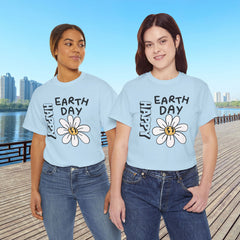 Earth Day Daisy T-Shirt — "Happy Earth Day" Graphic Tee