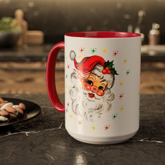 Festive Santa Mug, Christmas Gift, Santa Claus Design