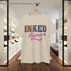 Inked Mama T-Shirt – Floral Leopard Tattoo Mom Tee