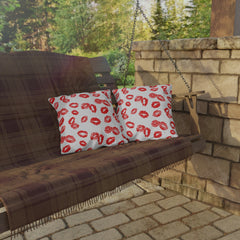 Lip Print Pillows, Valentine's Gift, Kiss Themed Pillows