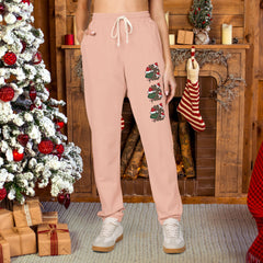 Holiday Ho Ho Ho Fleece Sweatpants - Unisex Lounge Pants,