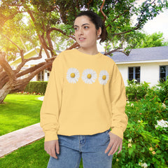 Daisy Unisex Garment-Dyed Sweatshirt -