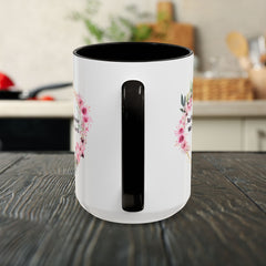 Joshua 24:15 Floral Faith Mug — "As for Me and My House, We Will Serve the Lord" (11oz/15oz)