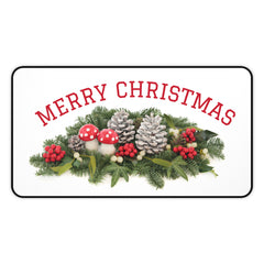 Christmas Desk Mat, Holiday Office Decor,