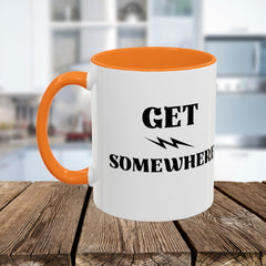 Get Somewhere Lightning Mug — Motivational Coffee Cup (11oz & 15oz)