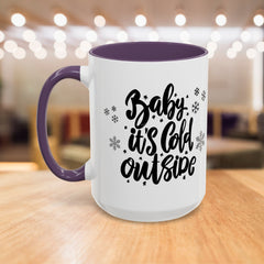 Winter-Themed Accent Coffee Mug
