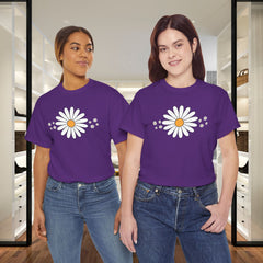 Daisy Graphic Tee — Minimal White Daisy Floral T‑Shirt