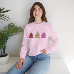 Christmas Leopard Print Trees Sweatshirt