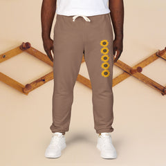 Floral Sunflowers Print Unisex Fleece Sweatpants