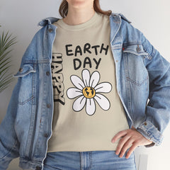 Earth Day Daisy T-Shirt — "Happy Earth Day" Graphic Tee