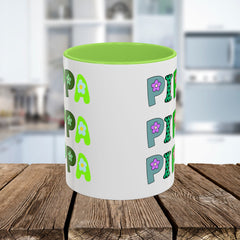 Pippa Floral Name Mug — Personalized Colorful Coffee Cup (11oz & 15oz)
