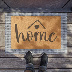Rustic Entrance Mat, Cozy Housewarming Gift,