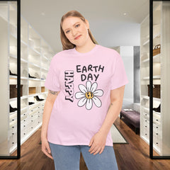 Earth Day Daisy T-Shirt — "Happy Earth Day" Graphic Tee