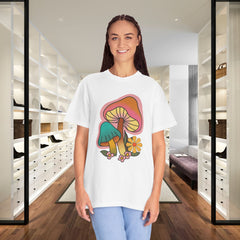Retro Mushroom Floral T-Shirt, Unisex Boho Tee,
