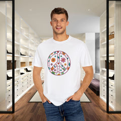 Flower Power Peace T-Shirt, Unisex Boho Tee,