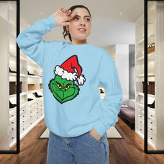Festive Mean Green Holiday Unisex Sweatshirt