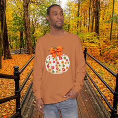 Pumpkin Floral Long Sleeve T-Shirt,