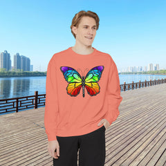 Rainbow Butterfly Unisex Sweatshirt