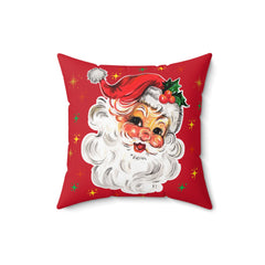 Festive Santa Pillow, Decorative Cushion for Christmas,