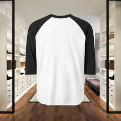 Raglan Shirt - "Because He Lives" Christian Cross Baseball Tee