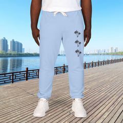 Cozy Botanical Fleece Sweatpants - Unisex Lounge Pants,