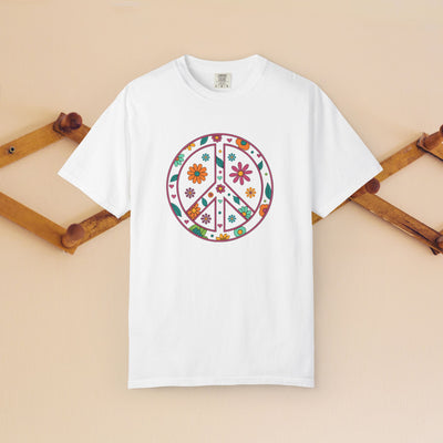 Flower Power Peace T-Shirt, Unisex Boho Tee,