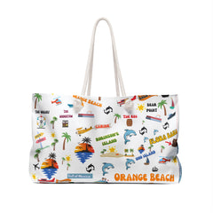 Orange Beach Weekender Bag: Perfect for Vacations, Beach Trips, Travel, Gifts, or Weekend Getaways