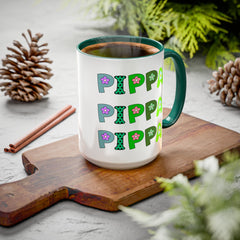 Pippa Floral Name Mug — Personalized Colorful Coffee Cup (11oz & 15oz)