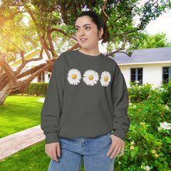 Daisy Unisex Garment-Dyed Sweatshirt -
